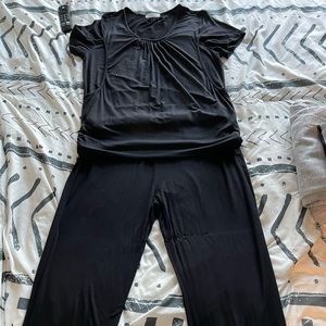 Two piece Black dress casual outfit